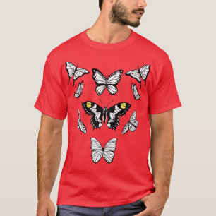 Wolf Butterfly Grunge Fairycore Aesthetic Mall Got T-Shirt