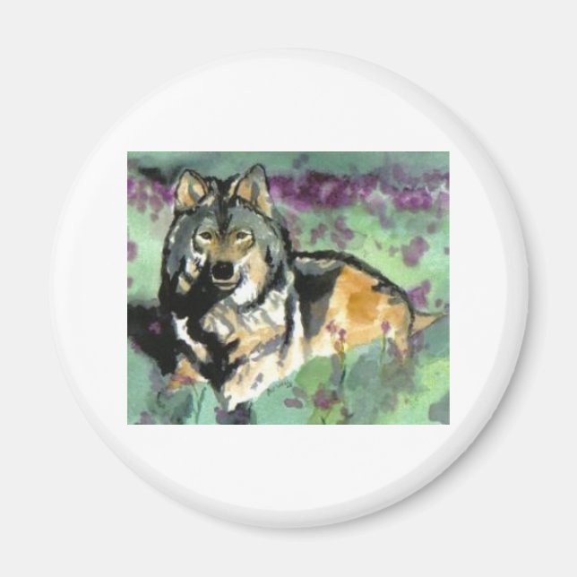 Wolf by Paula Atwell Magnet (Front)