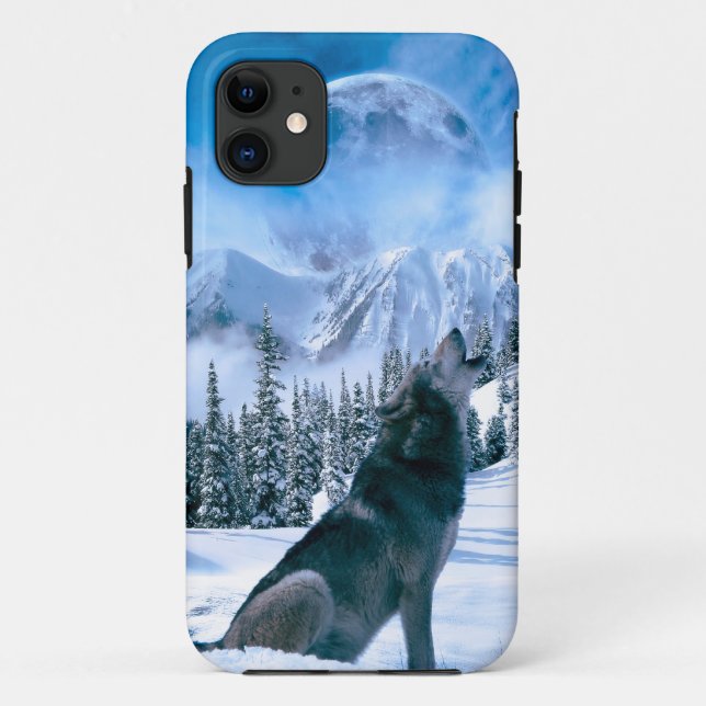 Wolf Call Case-Mate iPhone Case (Back)