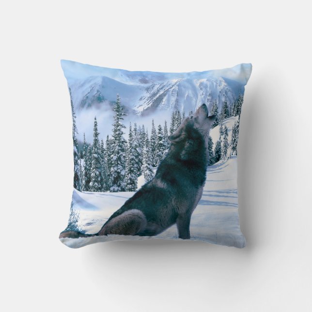 Wolf Call Cushion (Front)