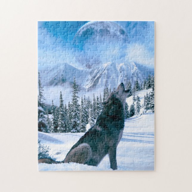 Wolf Call Jigsaw Puzzle (Vertical)