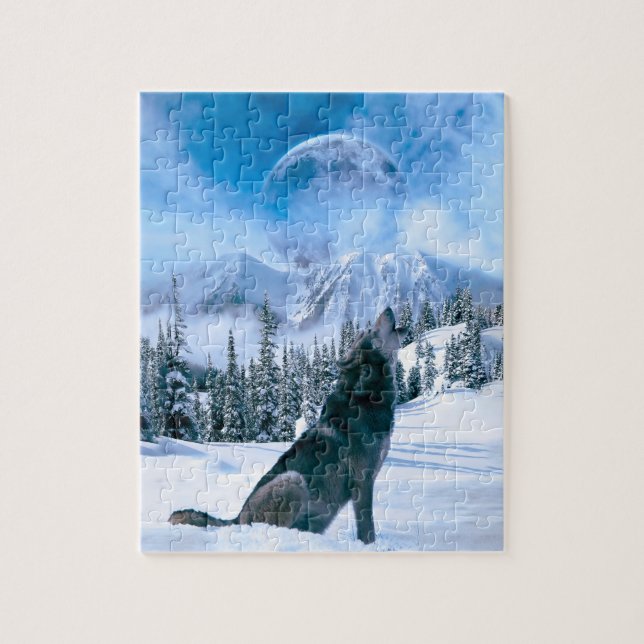 Wolf Call Jigsaw Puzzle (Vertical)