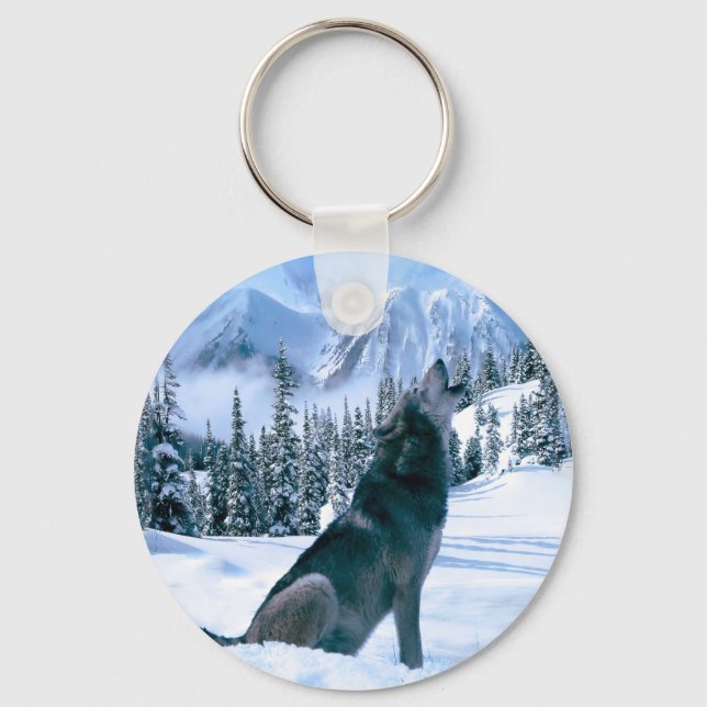 Wolf Call Key Ring (Front)