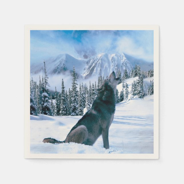 Wolf Call Napkin (Front)
