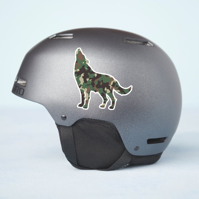 Wolf Camo  Sticker (Helmet Side)