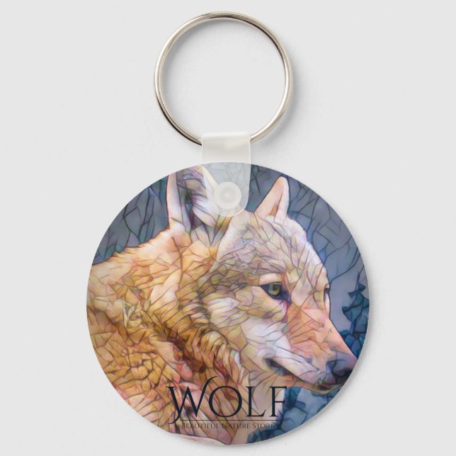 WOLF [Can key chain] Ring (Front)