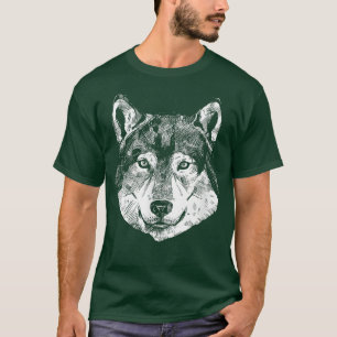Wolf Canis lupus head animal dog predator fairy ta T-Shirt
