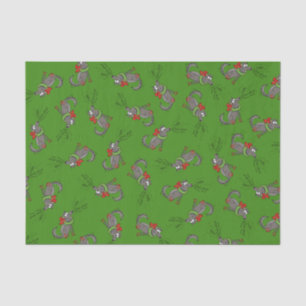 Wolf Christmas Funny Cute Kids Tissue Paper