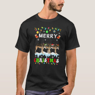 Wolf Christmas Squad Xmas Women Men Kids T-Shirt