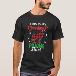 Wolf Christmas This Is My Christmas Pajama T-Shirt