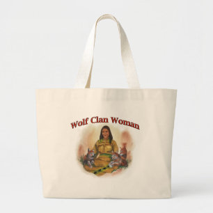 Wolf Clan Woman Large Tote Bag