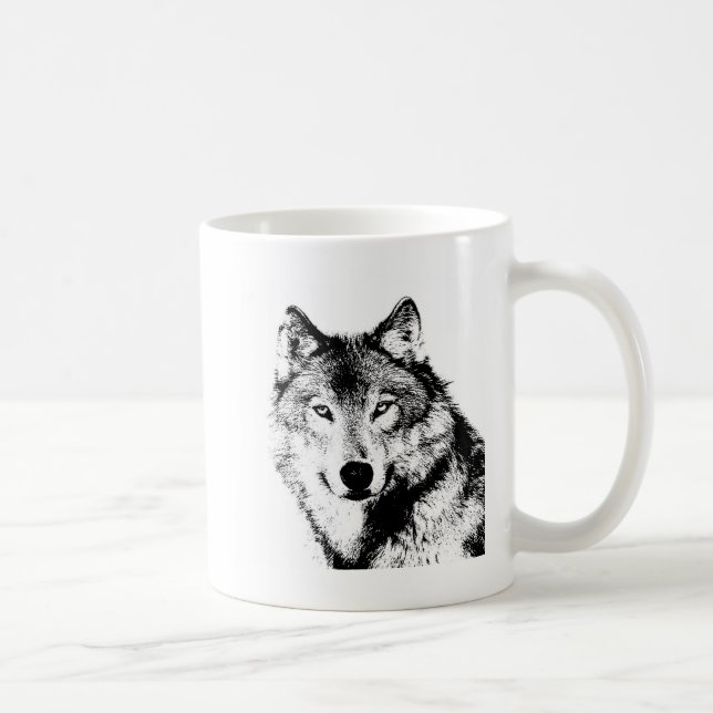 Wolf Coffee Mug (Right)