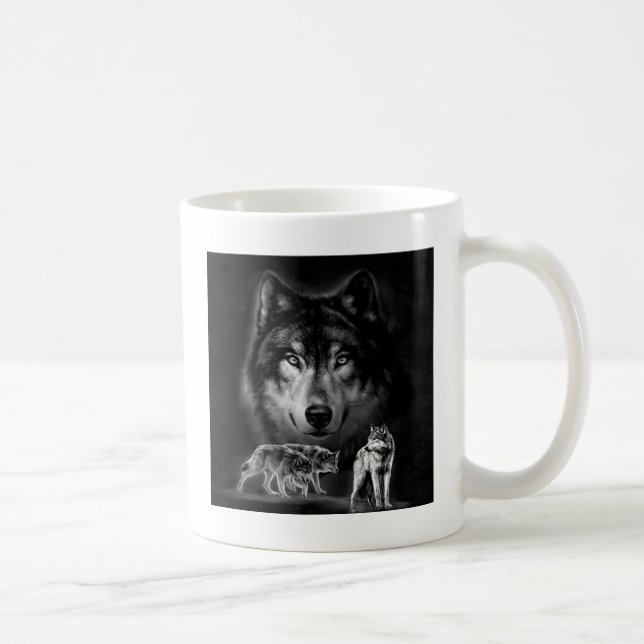 wolf coffee mug (Right)