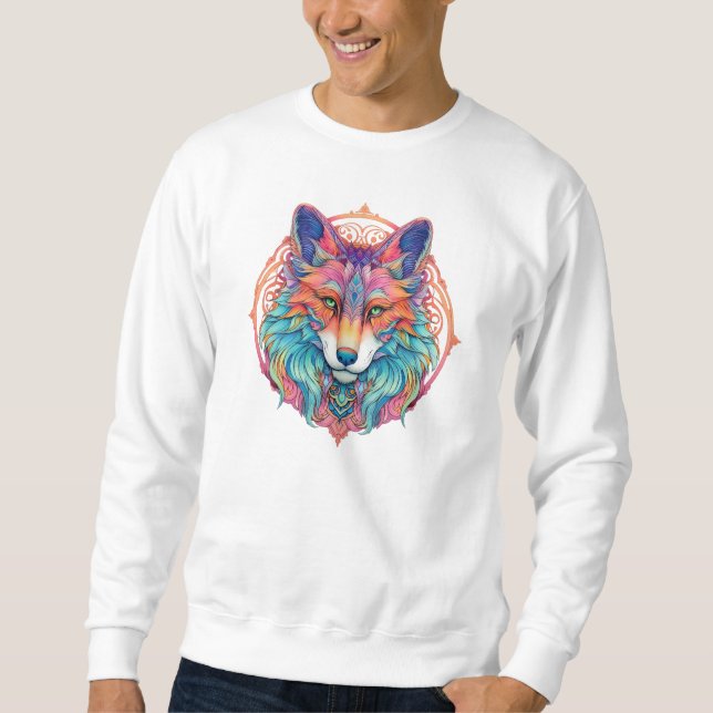 Wolf Colourful Sweatshirt (Front)