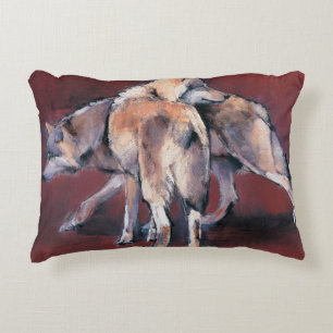Wolf Composition 2001 Decorative Cushion