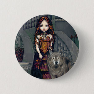 "Wolf Countess" Button