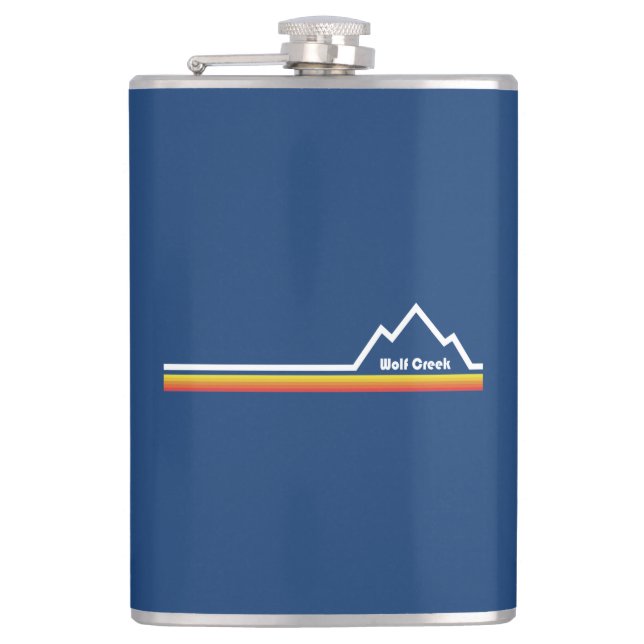 Wolf Creek, Colorado Hip Flask (Front)