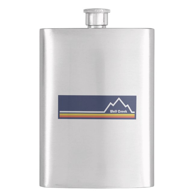 Wolf Creek, Colorado Hip Flask (Front)