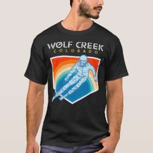 Wolf Creek, Colorado USA Ski Resort 1980s Retro 2 T-Shirt