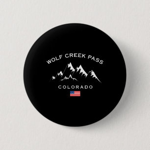Wolf Creek Pass Colorado Rocky Mountains Ski Resor 6 Cm Round Badge