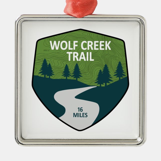 Wolf Creek Trail Dayton Ohio Metal Ornament (Front)