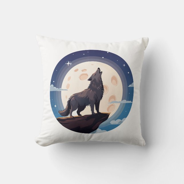 Wolf Cushion (Front)