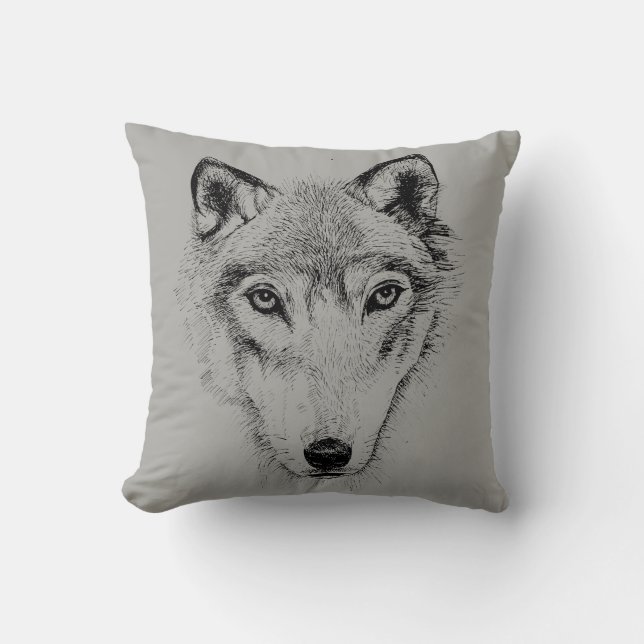 wolf cushion (Front)