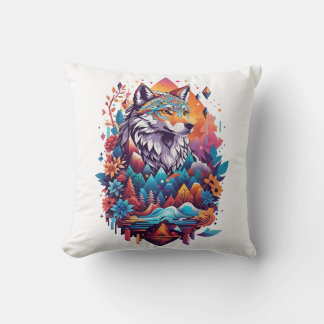 wolf cushion