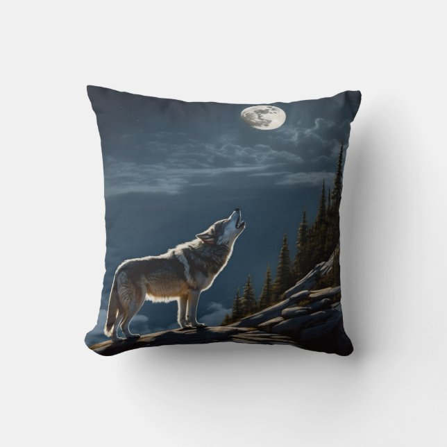 Wolf Cushion (Front)