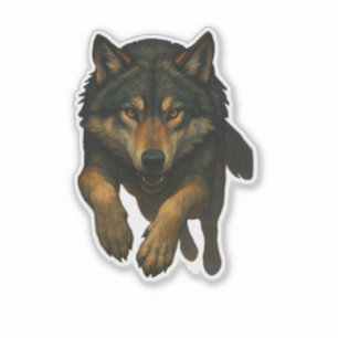 Wolf Cut-out Sticker