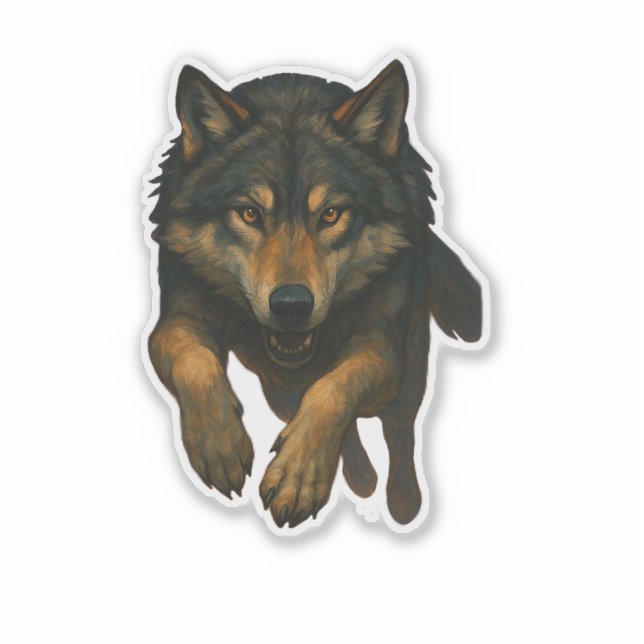 Wolf Cut-out Sticker (Front)