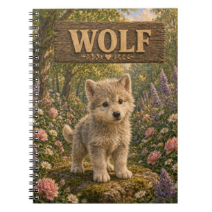 Wolf Cute Baby Storybook Nursery Animal Notebook