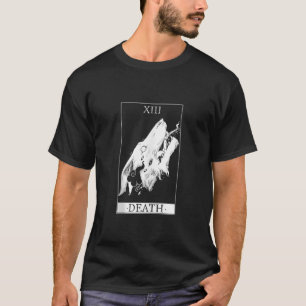 Wolf Death Tarot Card Top Gothic Witch Artwork Tan