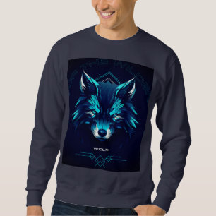 wolf design sweatshirt
