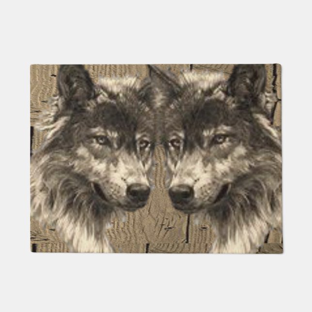 Wolf Doormat (Front)