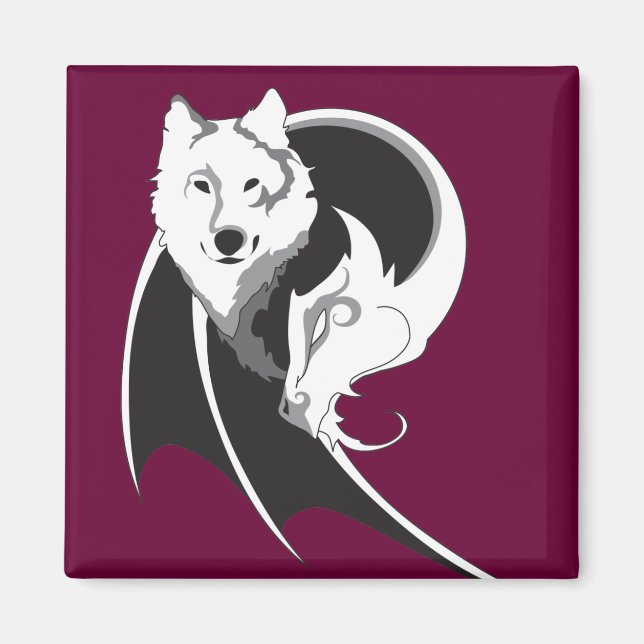 Wolf & Dragon Magnets (Front)