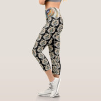 Wolf Dream catcher Capri Leggings