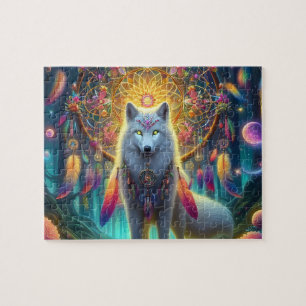 Wolf Dreamcatcher Jigsaw Puzzle
