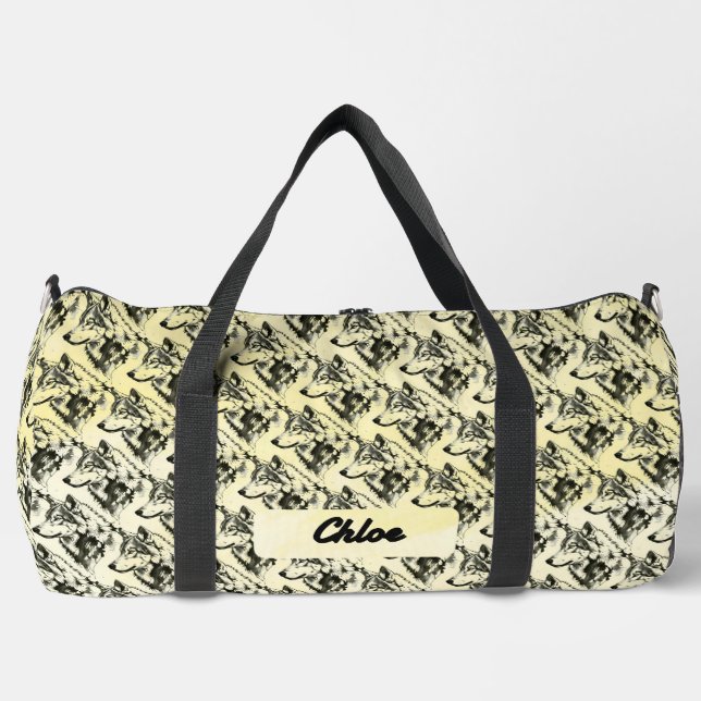 Wolf Duffle Bag (Front)