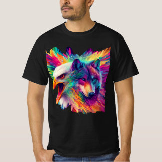 wolf,eagle,portrait T-Shirt