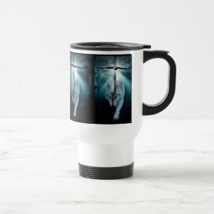WOLF & EAGLE Wildlife Series Travel Mug