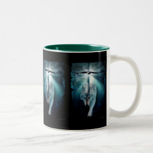WOLF & EAGLE Wildlife Series Two-Tone Coffee Mug