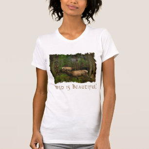 Wolf, Eagles, Elk, Black Bear, Ravens & Totem Pole T-Shirt