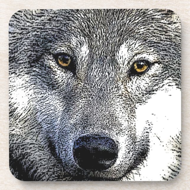 Wolf Eyes Artwork Coaster (Front)