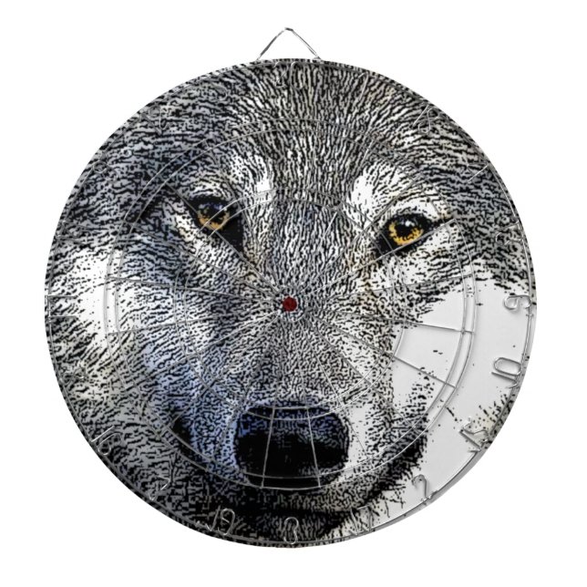 Wolf Eyes Artwork Dartboard (Front)