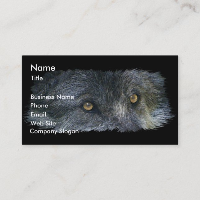 WOLF EYES Business Card or Profile Card (Front)