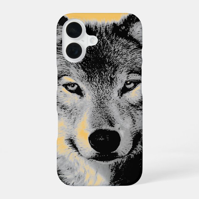 Wolf Eyes iPhone 16 Case (Back)