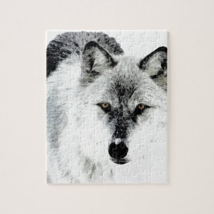 Wolf Eyes Jigsaw Puzzle