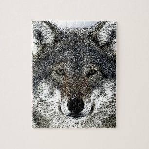 Wolf Eyes Jigsaw Puzzle