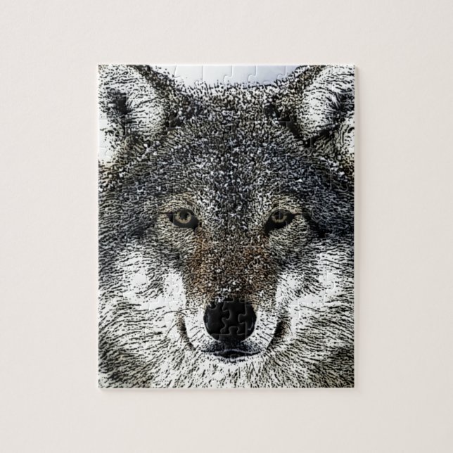 Wolf Eyes Jigsaw Puzzle (Vertical)